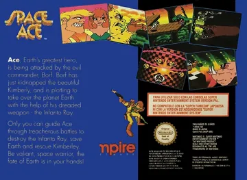 Space Ace (Europe) box cover back